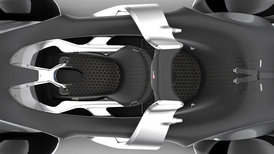 Интерьер Toyota e-Racer 2019 года  (фото 4 из 9)